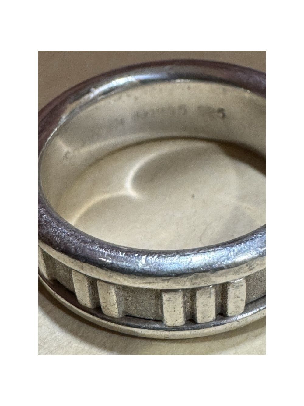 Tiffany & Co Atlas Wide Roman Numeral Ring Sterling Silver 925 1995 - Picture 3 of 10